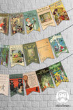 Story Book Classic Literature Decoration Banner- For Baby Shower or Birthday