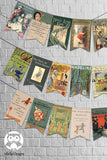 Story Book Classic Literature Decoration Banner- For Baby Shower or Birthday