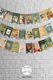Story Book Classic Literature Decoration Banner- For Baby Shower or Birthday