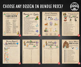 Storybook Baby Shower Games Bundle-Book Themed Printable Games