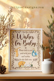 Classic Storybook-Themed Baby Shower - Wishes for the Baby Sign