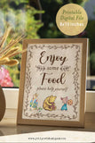 Classic Storybook-Themed Baby Shower Table Sign-Enjoy Some Food Sign