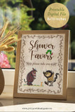 Classic Story Book Themed Baby Shower Party Favor Sign