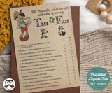 Storybook Baby Shower Games Bundle-Book Themed Printable Games