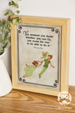 Storybook Book Themed Inspirational Quotes Sign from Classic Children's Book - Peter Pan and Wendy