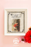 Storybook Book Themed Inspirational Quotes Sign from Classic Children's Book - The Secret Garden