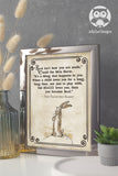 Storybook Book Themed Inspirational Quotes Sign from Classic Children's Book - The Velveteen Rabbit