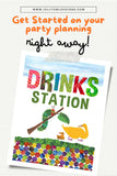 The Very Hungry Caterpillar Birthday Party Sign - Drinks Station