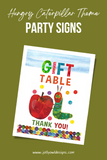 The Very Hungry Caterpillar Birthday Party Sign - Gift Table