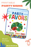 The Very Hungry Caterpillar Birthday Party Sign-Party Favors