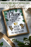 Where The Wild Things Are Party Sign - Please Write A Note