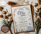 Classic Storybook Themed Baby Shower Invitation-Once Upon A Time