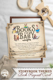 Classic Storybook Baby Shower Bring A Book Insert - Book Request Card