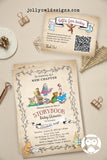 Storybook Baby Shower Invitation Bundle with Shower Registry Card