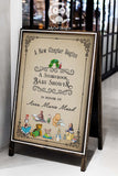 Classic Storybook Themed Baby Shower Welcome Sign-Printable
