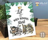 Where The Wild Things Are Party Signs / Digital File Only / 8x10 inches