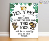 Where The Wild Things Are Party Sign - Pick A Page & Leave A Note
