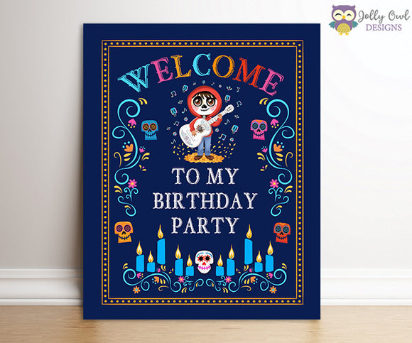 COCO Birthday Party Signs - Welcome To My Party
