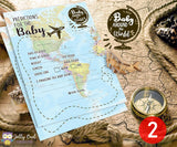 Baby Around The World Themed Baby Shower Games - Bundle Set
