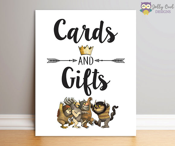 Where The Wild Things Are Party Sign - Cards and Gifts