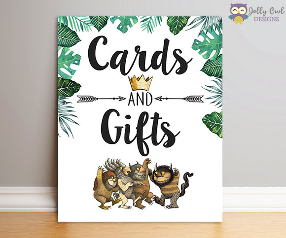 Where The Wild Things Are Party Sign - Cards and Gifts
