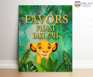 The Lion King Party Signs - Party Favors