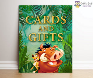 The Lion King Party Signs - Cards and Gifts