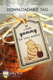 Classic Winnie The Pooh Gift Tag - A Little Yummy for your Tummy