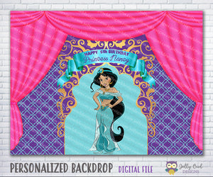 Arabian Nights Princess Jasmine Backdrop