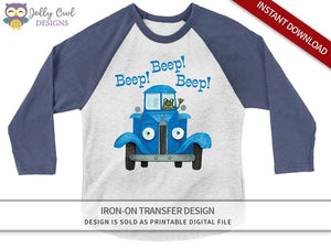 Little Blue Truck Iron On Transfer Shirt Design