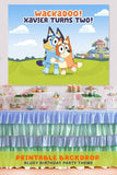 Bluey Birthday Party Backdrop Banner - Digital Printable File
