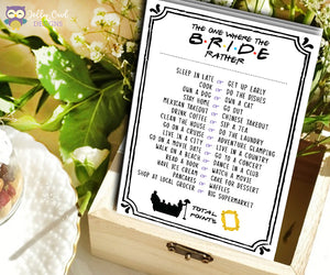 Friends TV Show Bridal Shower Game - The Bride Rather, Would She Rather