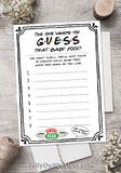 Friends TV Show Baby Shower Game - Baby Food