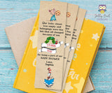 Storybook Themed Baby Shower Thank You Bookmark