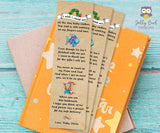 Storybook Themed Baby Shower Bookmark Poem