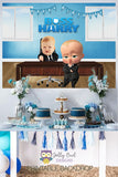 Boss Baby Birthday Party - Personalized Backdrop Banner Poster - Digital Printable Decoration