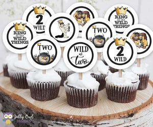 Where The Wild Things Are Cupcake Toppers | Birthday Party Circles
