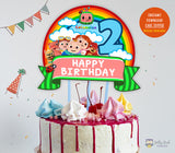 Cocomelon Birthday Party - Digital Cake Topper or Centerpiece