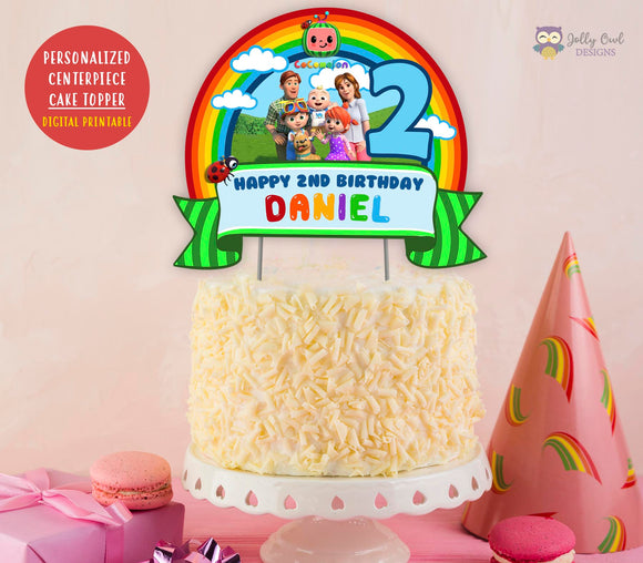 Alice in Wonderland Birthday Cake Topper Alice in Wonderland Party  Personalized Birthday Cake Topper Wonderland Theme DIGITAL FILE 