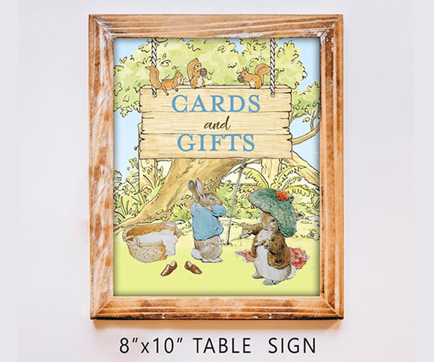 Peter Rabbit Party Signs Bundle Set – Jolly Owl Designs