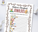 Story Book Themed Baby Shower Game - Emoji Pictionary