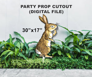 Digital Party Prop Standee Cutout - Rabbit