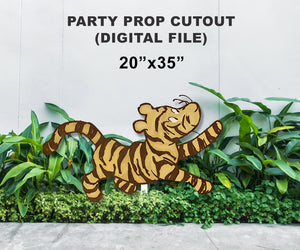 Digital Party Prop Standee Cutout - Tigger