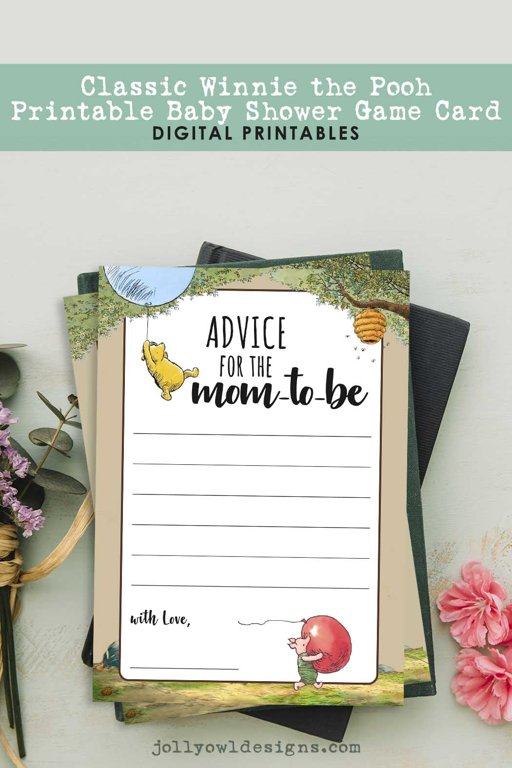 Winnie The Pooh Baby Shower Game Advice for the Mom To Be – Jolly Owl Designs winnie-the-pooh-baby-shower-game-advice-for-the-mom-to-be-jolly-owl-designs