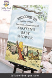 Winnie The Pooh Baby Shower Welcome Sign
