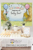 What Will It Bee? What Will Baby Bee?- A Classic Winnie The Pooh Gender Reveal Backdrop Decoration - Digital Printable