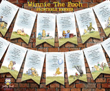 Classic Winnie The Pooh Inspirational Quotes Printable Banner Decoration - Bundle