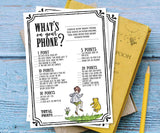 Classic Winnie The Pooh Baby Shower Game - What's On Your Phone