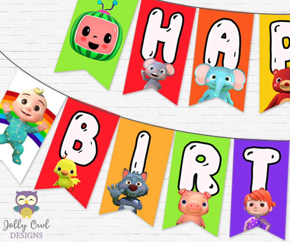 Cocomelon Happy Birthday Party Banner - Digital Printable – Jolly Owl Designs cocomelon-happy-birthday-party-banner-digital-printable-jolly-owl-designs