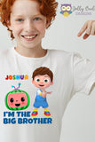 Cocomelon Iron On Transfer T-shirt Design / Birthday Family T-shirt For Big Brother / Digital File Only